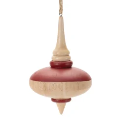 Turned Wood Ellipse Ornament< Best