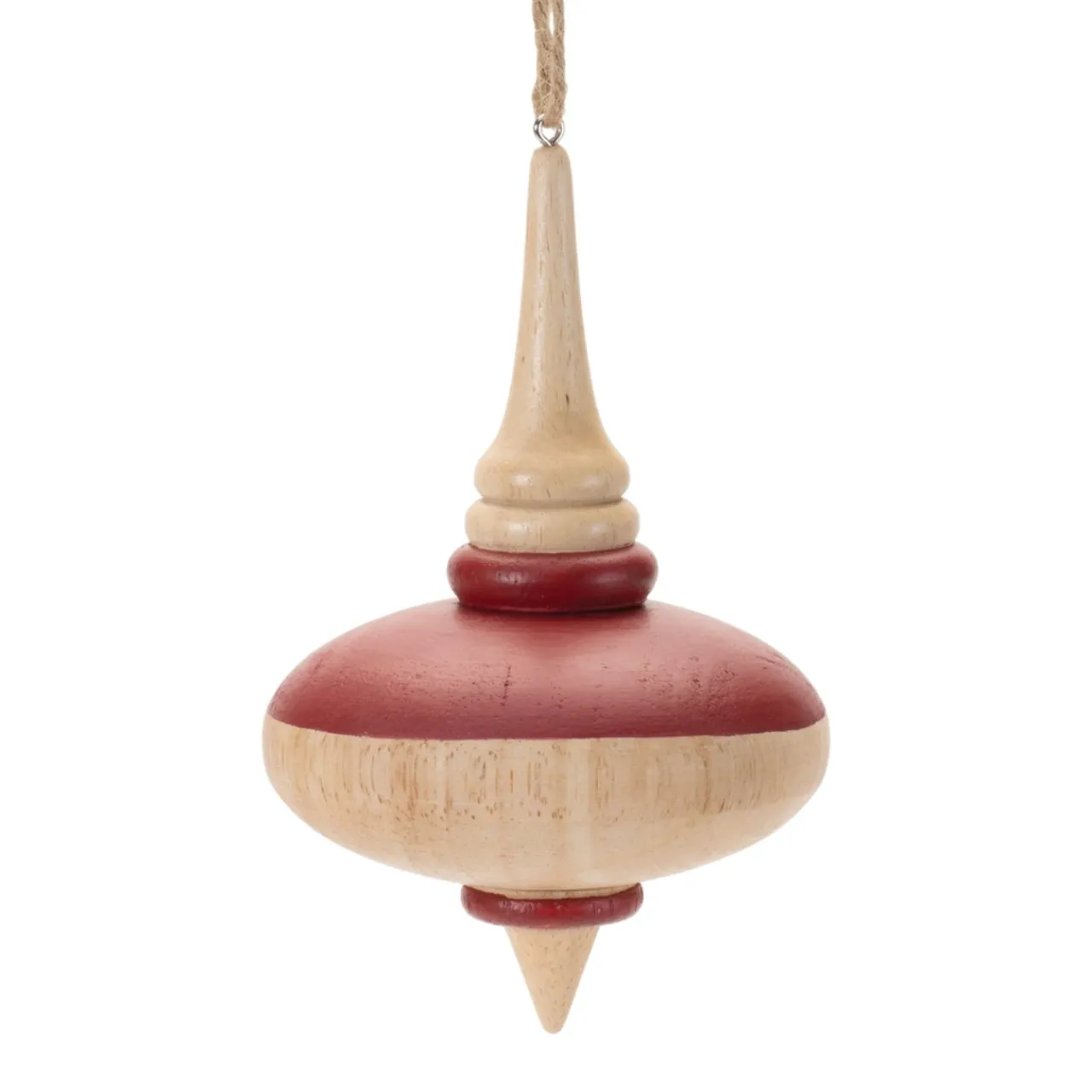 Turned Wood Ellipse Ornament< Best