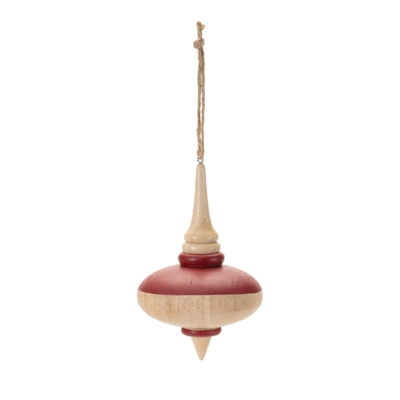 Turned Wood Ellipse Ornament< Best
