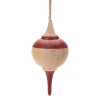 Turned Wood Tear Drop Ornament< Discount