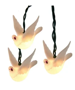 ul 10-Light Glittered Dove Light Set<Kurt Adler Fashion