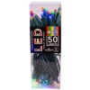 UL 50-Light 5MM Multicolored LED Green Wire Light Set<Kurt Adler Discount