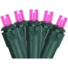 UL 50-Light 5MM Pink LED Green Wire Light<Kurt Adler Hot