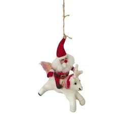 Unicorn Santa Ornament< Discount