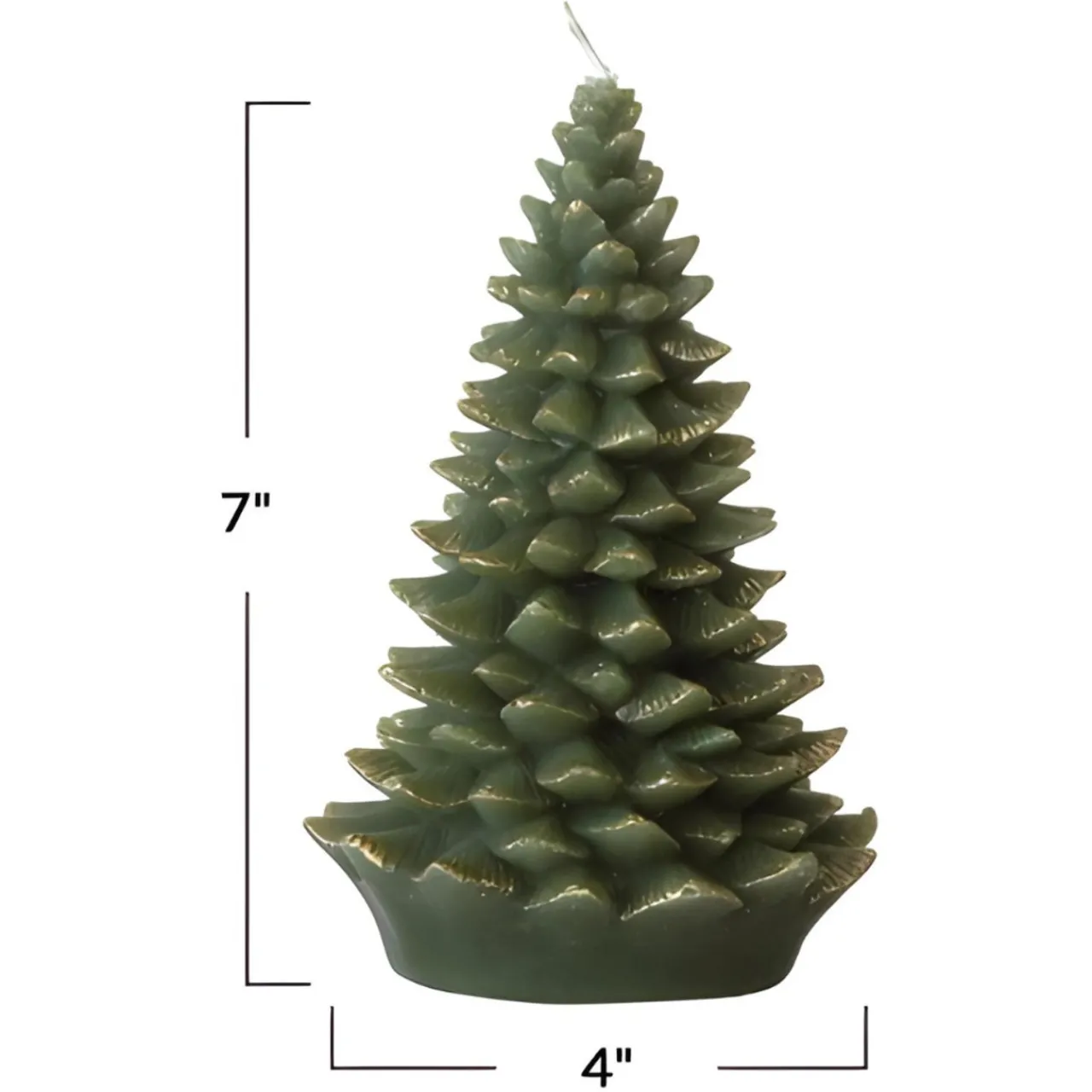 Unscented Evergreen Tree Shaped Candle< Hot