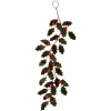 Velvet Holly Leaf Garland< Hot