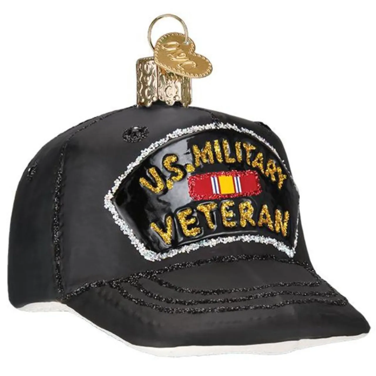 Veterans Cap Ornament - The Christmas Loft<Old World Glass New