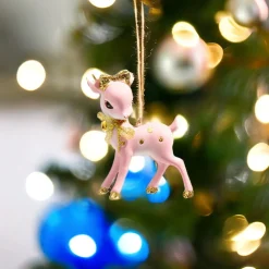 Vintage Pink Deer - Head Turned Ornament< Online