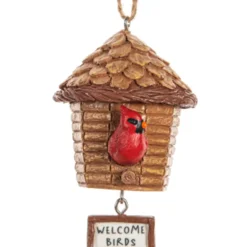 Welcome Birds Birdhouse Ornament< Best