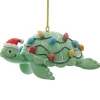 Whimsical Green Sea Turtle Ornament with Lights<Kurt Adler New