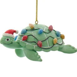 Whimsical Green Sea Turtle Ornament with Lights<Kurt Adler New
