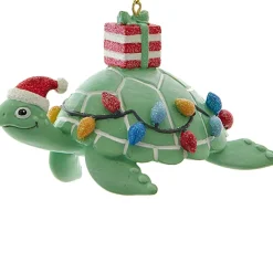Whimsical Green Sea Turtle Ornament<Kurt Adler Fashion