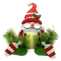 Whimsical Santa With Candle Mantle Decor< Hot