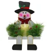 Whimsical Wooden Snowman Candle Sitter< Online