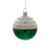 White and Green Ball Ornament< Clearance