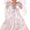 White And Silver Angel Tree Topper<Kurt Adler Outlet