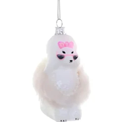 White Glam Poodle Christmas Ornament<Cody Foster & Co. Discount