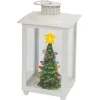 White Holiday Lit Lantern - The Christmas Loft< Outlet