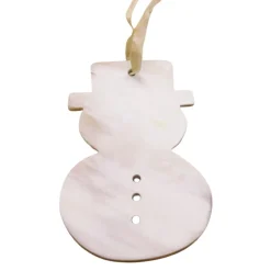 White Snowman Cow Horn Ornamen< Outlet
