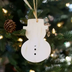 White Snowman Cow Horn Ornamen< Outlet