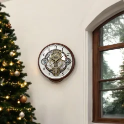 Widget - Woodgrain Clock<Rhythm Clocks Clearance