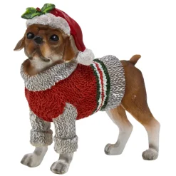 Winter Beagle Dog Figurine< Outlet