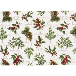 Winter Botanical Placemat | The Christmas Loft< Outlet