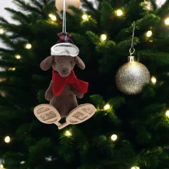 Winter Sport Dog On Snow Shoes Ornament< Best