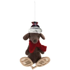 Winter Sport Dog On Snow Shoes Ornament< Best