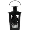 Witch Silhouette Metal Lantern With Timer Tea Light< New