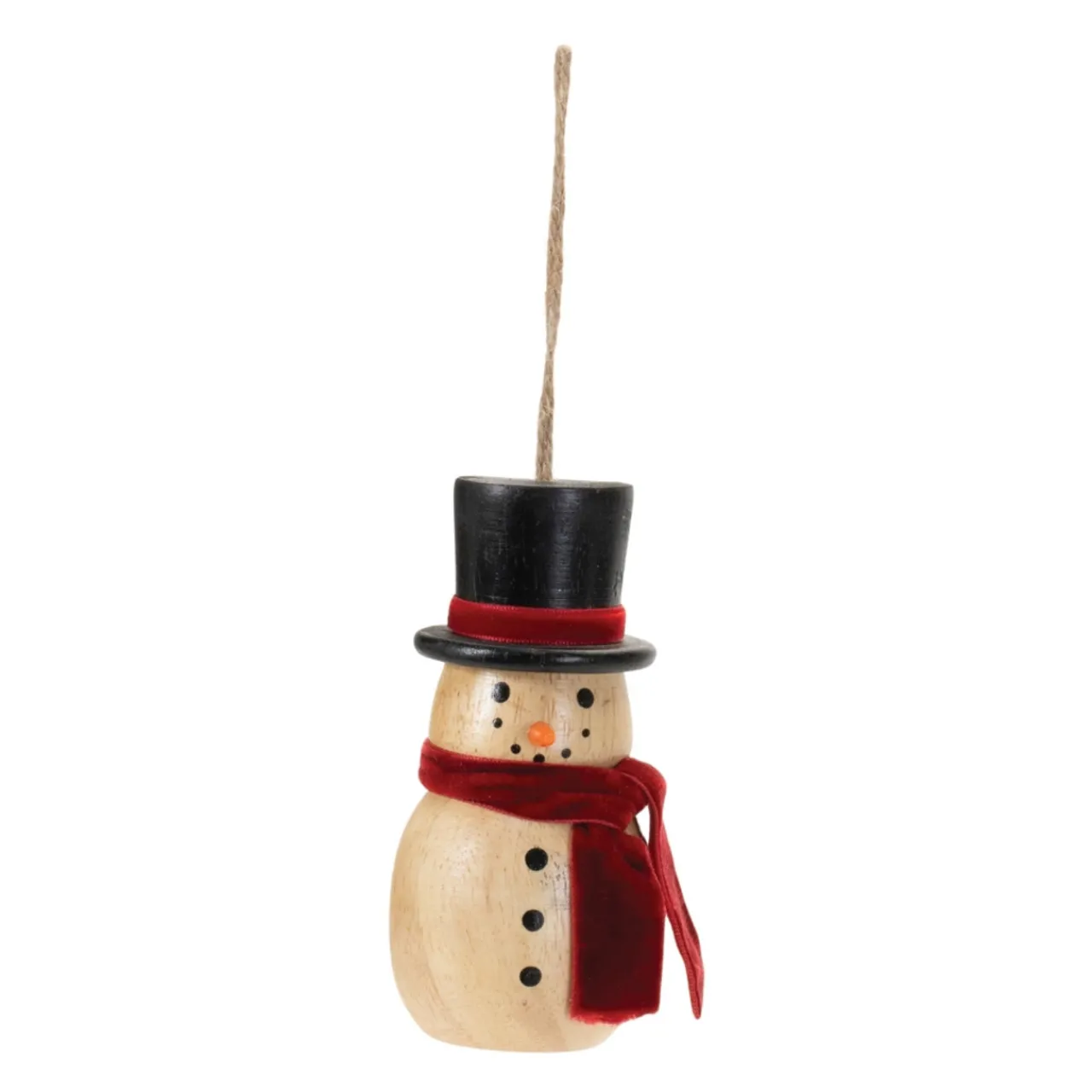 Wood Snowman Ornament< Sale