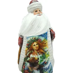 Wooden Cherish Winter Santa | The Christmas Loft< Outlet