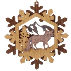 Wooden Fox Ornament<Kurt Adler Sale