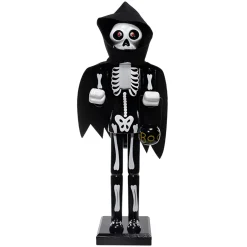 Wooden Halloween Skull Nutcracker<Kurt Adler Hot