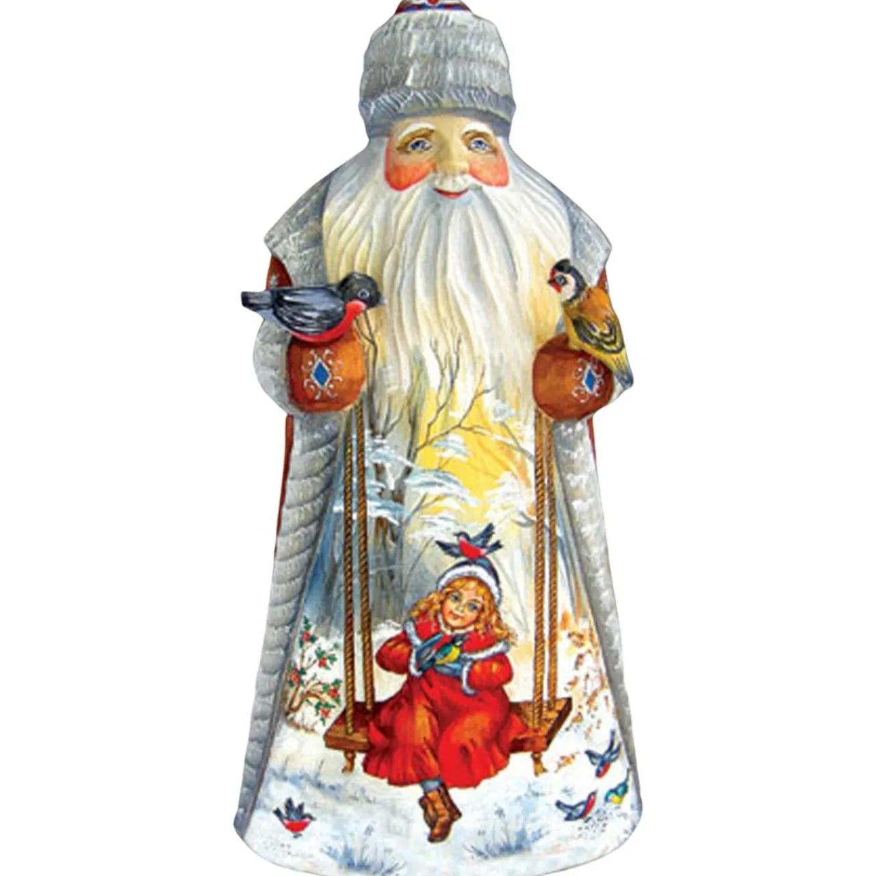 Wooden Morning Greetings Santa | The Christmas Loft< Discount
