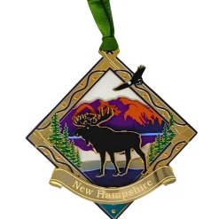 Woodland Moose New Hampshire Ornament - The Christmas Loft< Sale