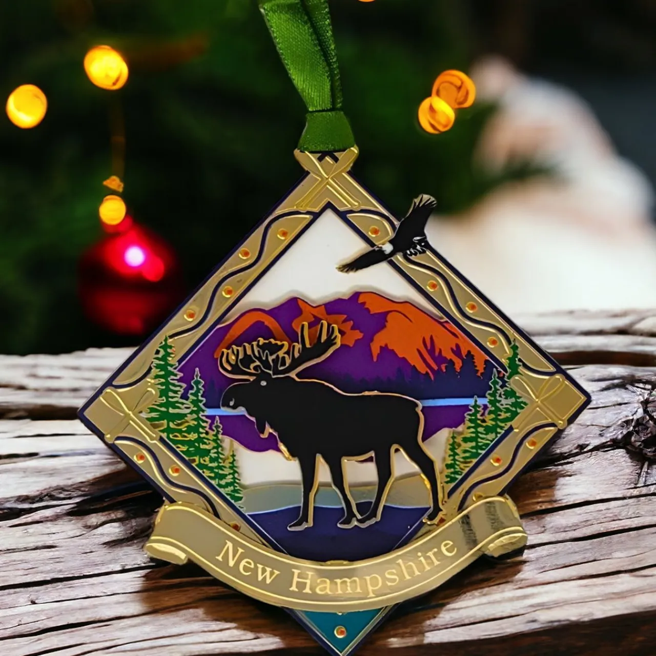Woodland Moose New Hampshire Ornament - The Christmas Loft< Sale