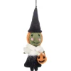 Wool Witch Trick or Treat Ornament< New