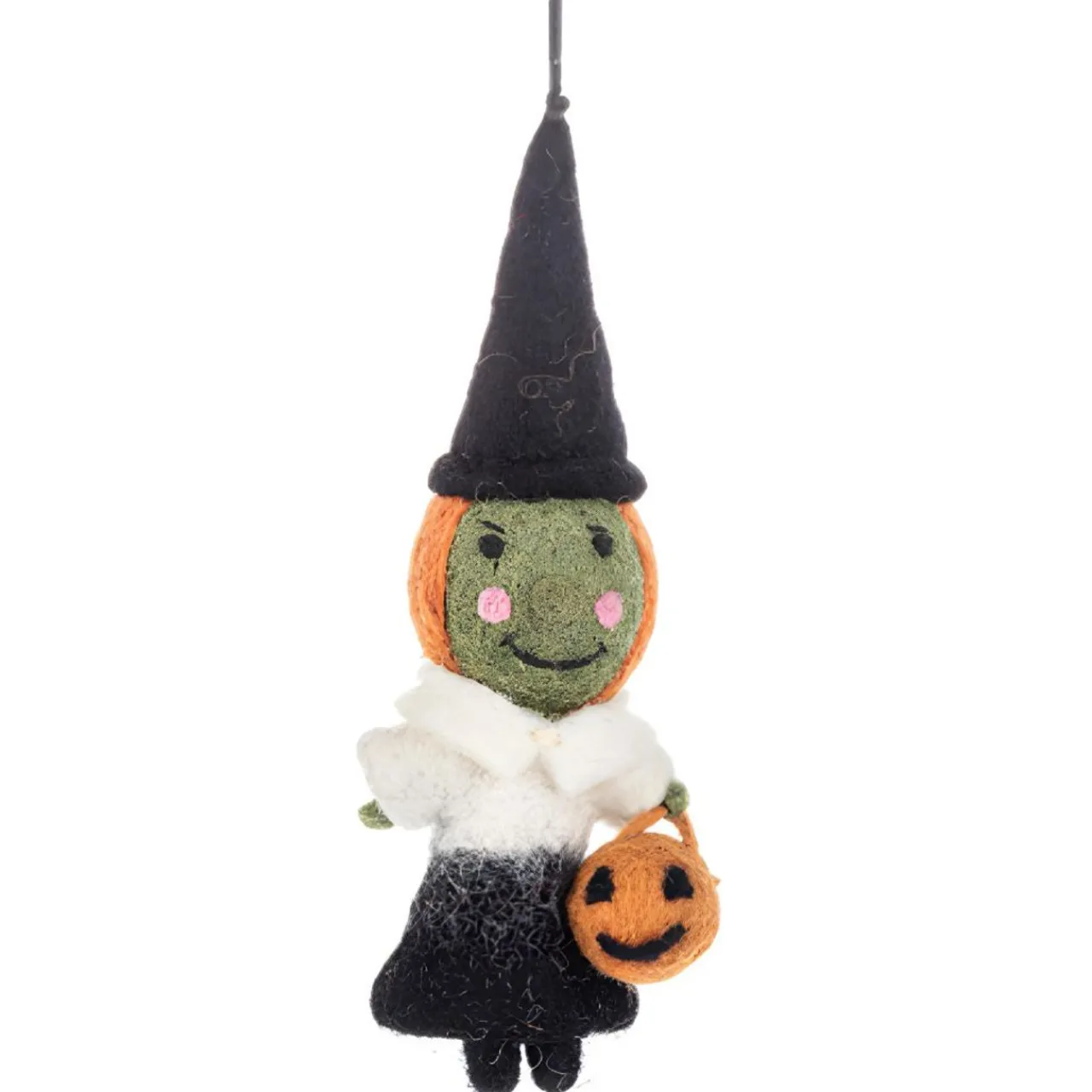 Wool Witch Trick or Treat Ornament< New