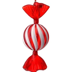 Wrapped Peppermint Candy Ornament< Clearance