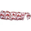 Wrapping Ribbon Adorned with Cardinals 4" x10Y< Clearance