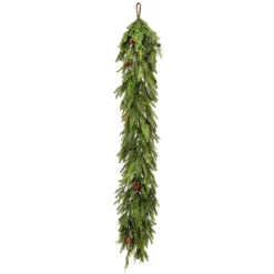72x12 Inch Natural Touch Mix Evergreen Garland< Clearance