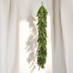 72x12 Inch Natural Touch Mix Evergreen Garland< Clearance