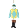 Yellow And Blue Jockey Silks Hanging Ornament< Hot