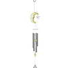 Yellow Moon Windchime with Star and Crystals< Hot